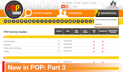 What’s New in POP (Part 3): Student Workbooks on the POP Links Website New in POP-3 carrousel
